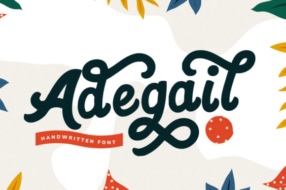 Adegail: A Brushed Handwritten Font for Web Design