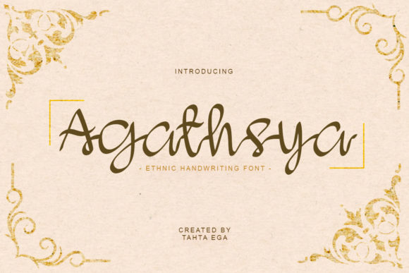 Agathsya: A Handwritten Typeface for Bold Campaigns