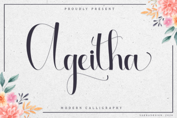 Ageitha: A Luxurious Handwritten Font for Modern Branding