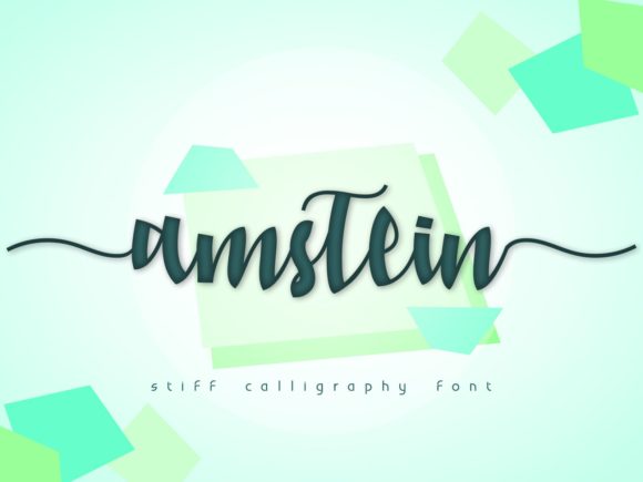 Amstein: A Flowing Script Font for Editorial Design