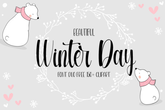 Beautiful Winter Day: A Modern Script Font for Marketers