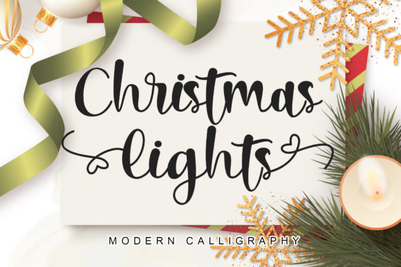 Christmas Lights: A Handwritten Font for Digital Warmth