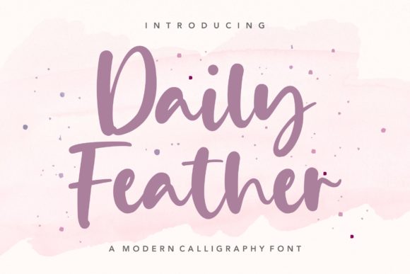 Daily Feather: A Relaxed Handwritten Typeface for Editorial Design