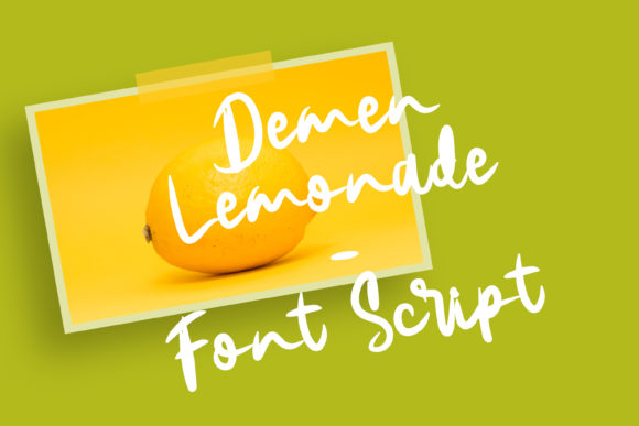 Demen Lemonade: A Playful Handwritten Font for Editorial Design