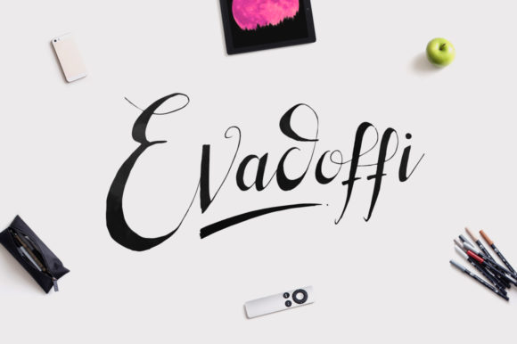 Evadoffi: A Handwritten Typeface for Authentic Branding