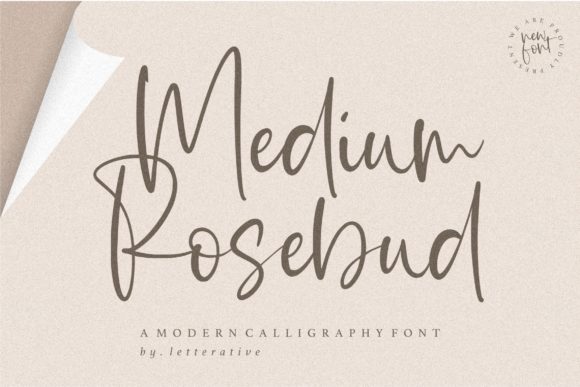 Medium Rosebud: A Handwritten Font for Marketers