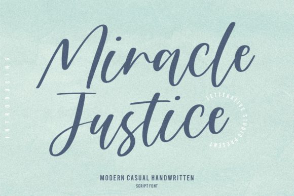 Miracle Justice: A Handwritten Font for Modern Campaigns