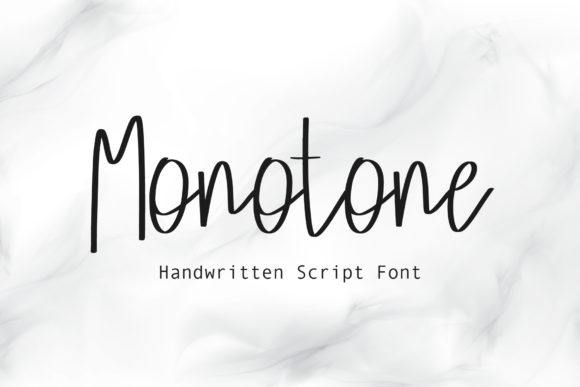Monotone: A Handwritten Font for Editorial Design