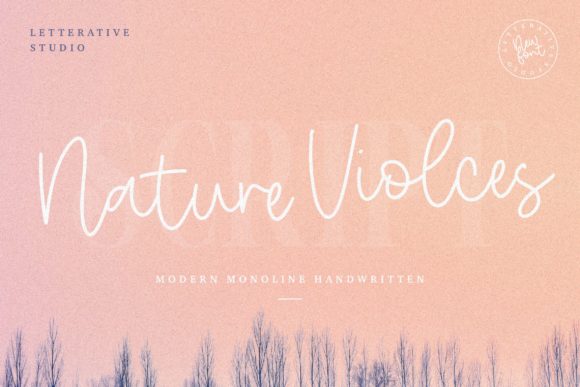 Nature Violces: The Elegant Handwritten Font for Crafters