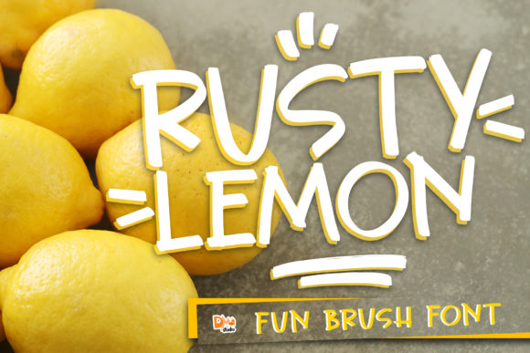 Rusty Lemon: A Handwritten Font for Editorial Design
