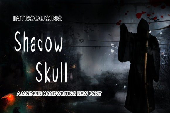 Shadow Skull: A Handwritten Font for Spooky Branding