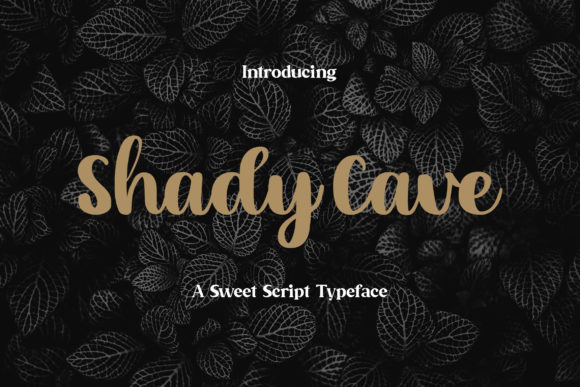 Shady Cave: A Handwritten Font for Editorial Design