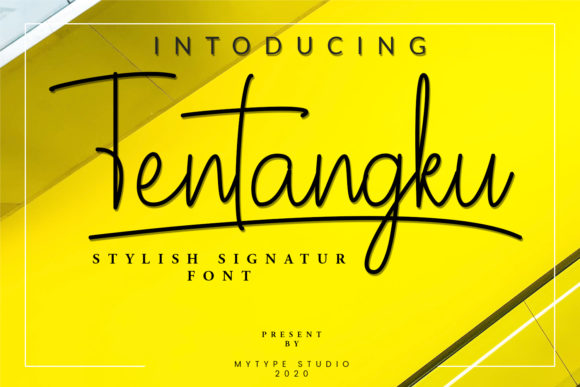 Tentangku: The Handwritten Font for Modern Brands