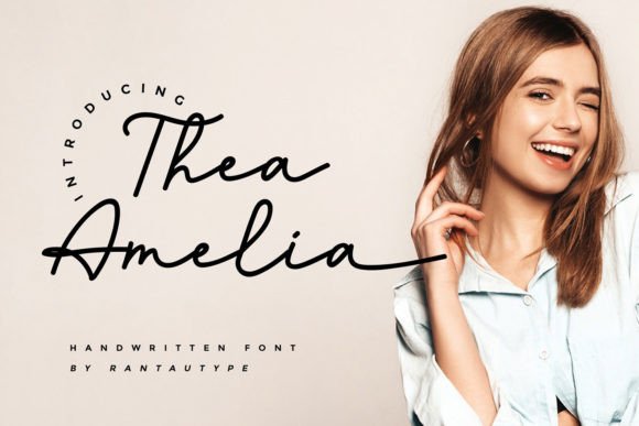Thea Amelia: A Handwritten Font for Makers