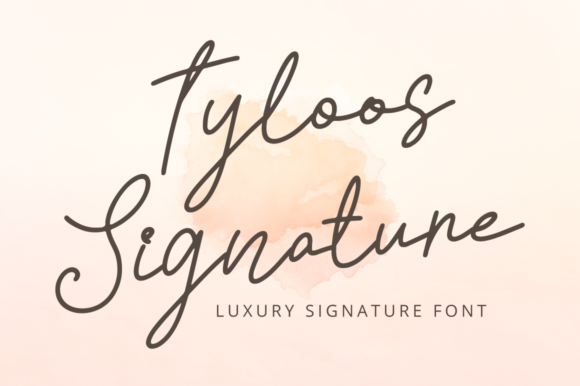 Tyloos Signature: The Handwritten Font for Modern Brands