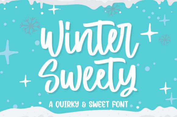 Winter Sweety: A Playful Handwritten Font for Editorial Design