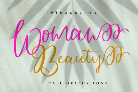 Woman Beauty: A Romantic Script Font for Editorial Design